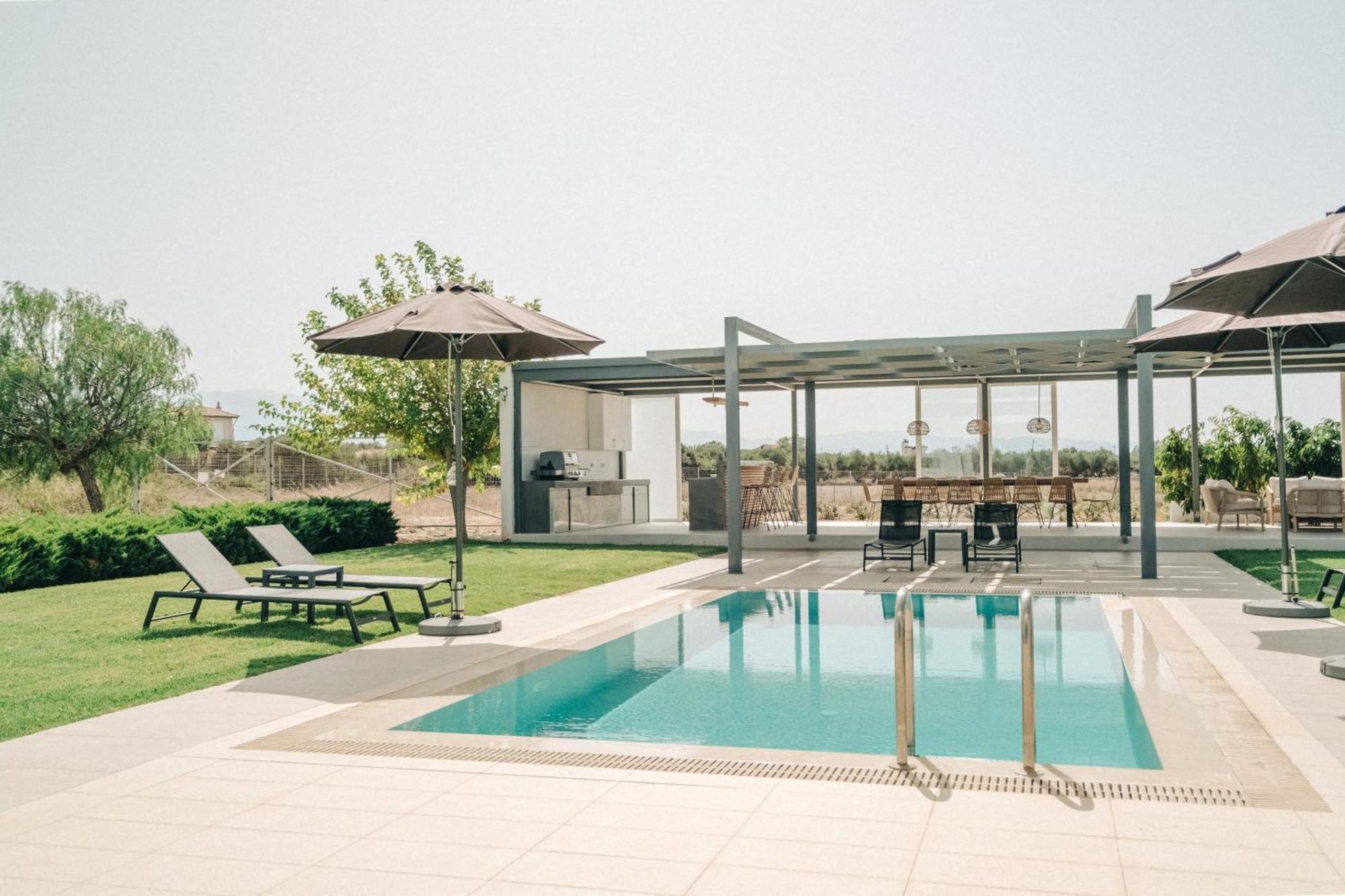 Stavrós Helios A Modern Large Villa With Private Pool Set In A Quiet Location מראה חיצוני תמונה