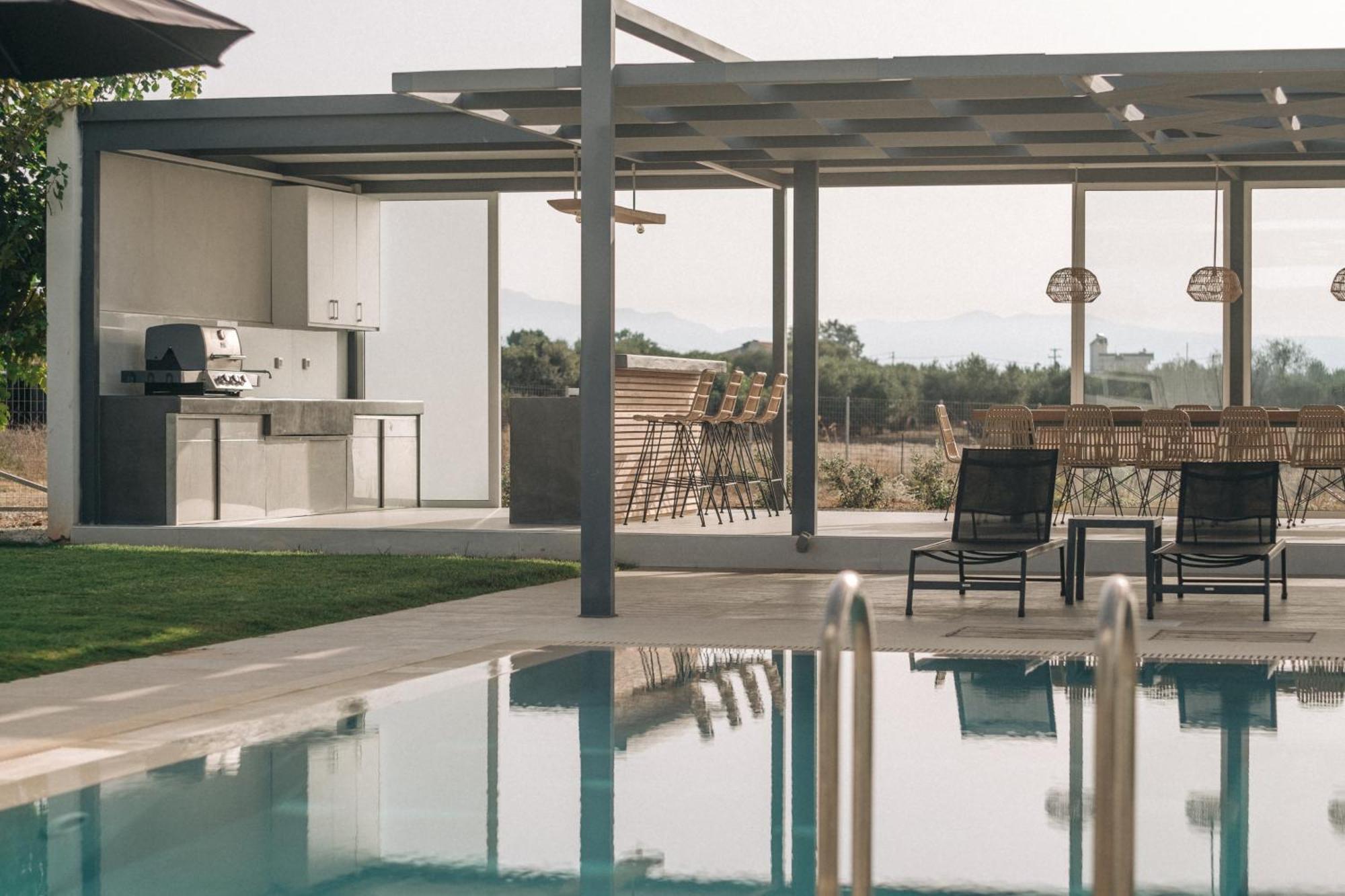 Stavrós Helios A Modern Large Villa With Private Pool Set In A Quiet Location מראה חיצוני תמונה